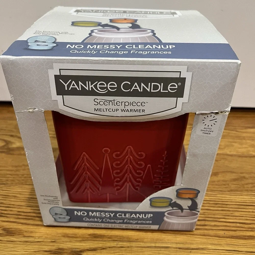 NEW Yankee Candle Scenterpiece Meltcup Warmer 1558346 Linear Trees NEW‎ NIB